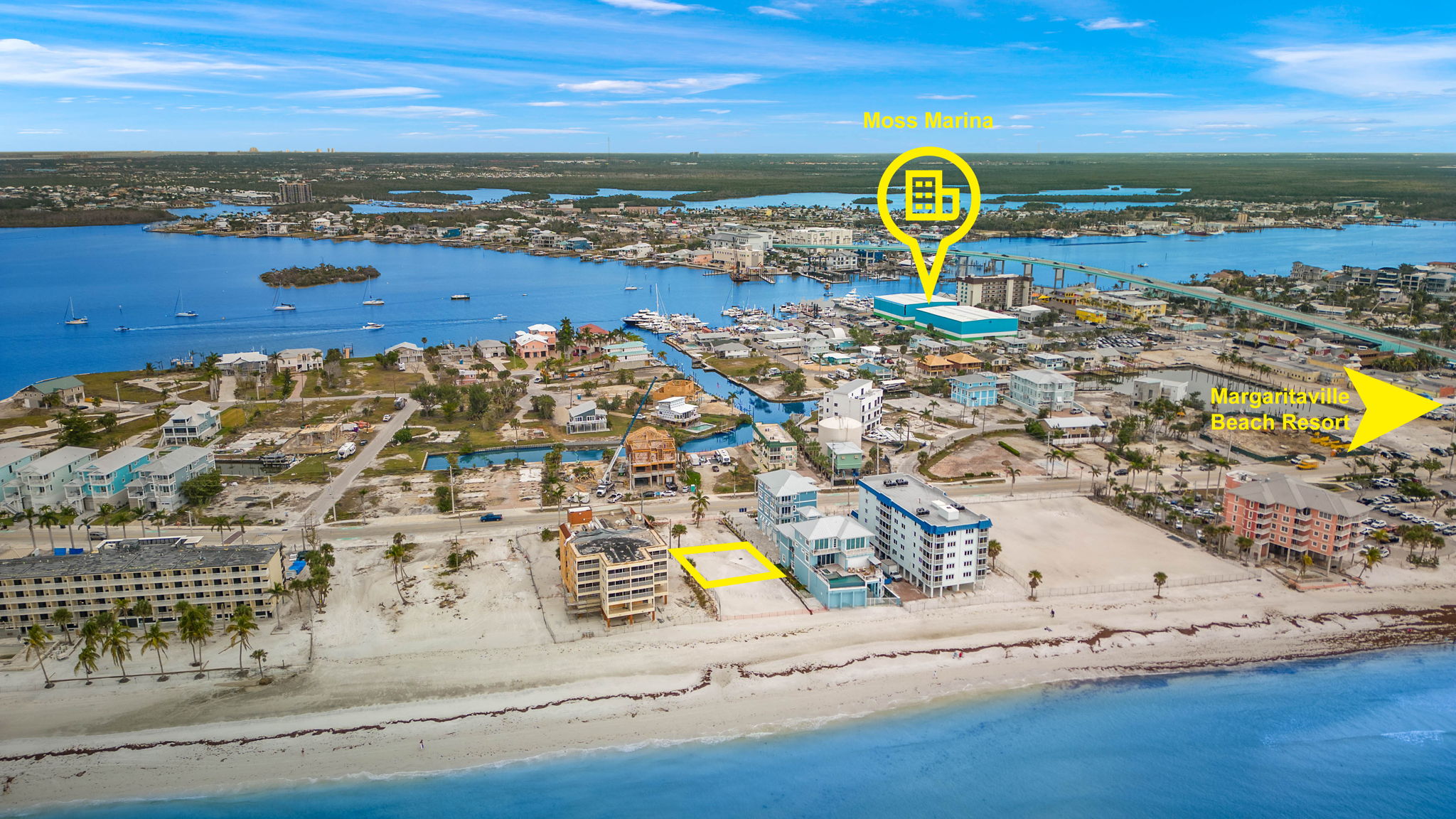 aerial (14) lot line with marker and labels