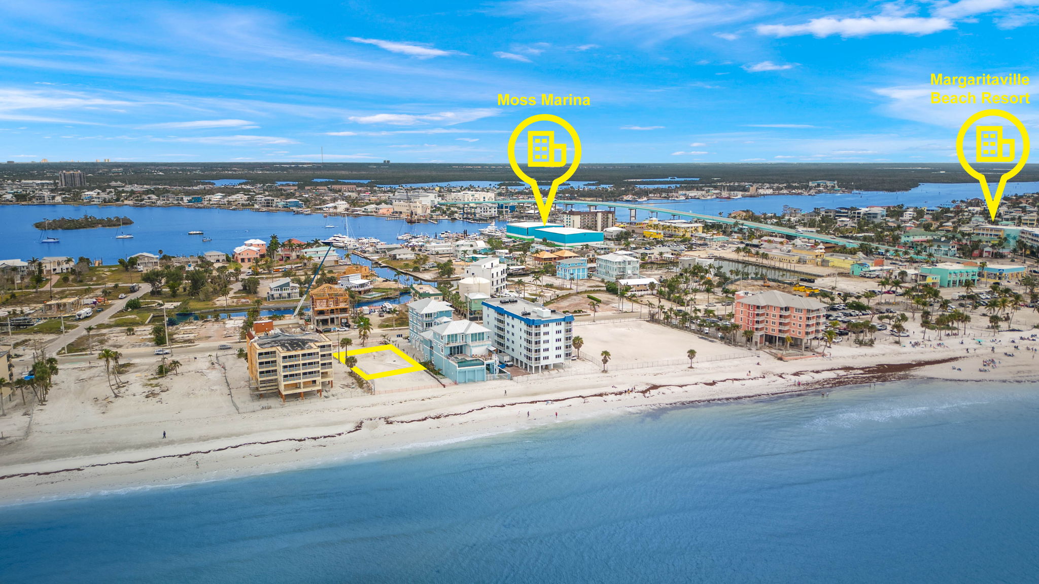 aerial (6) lot line with marker and labels