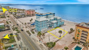 aerial lot line with marker and labels