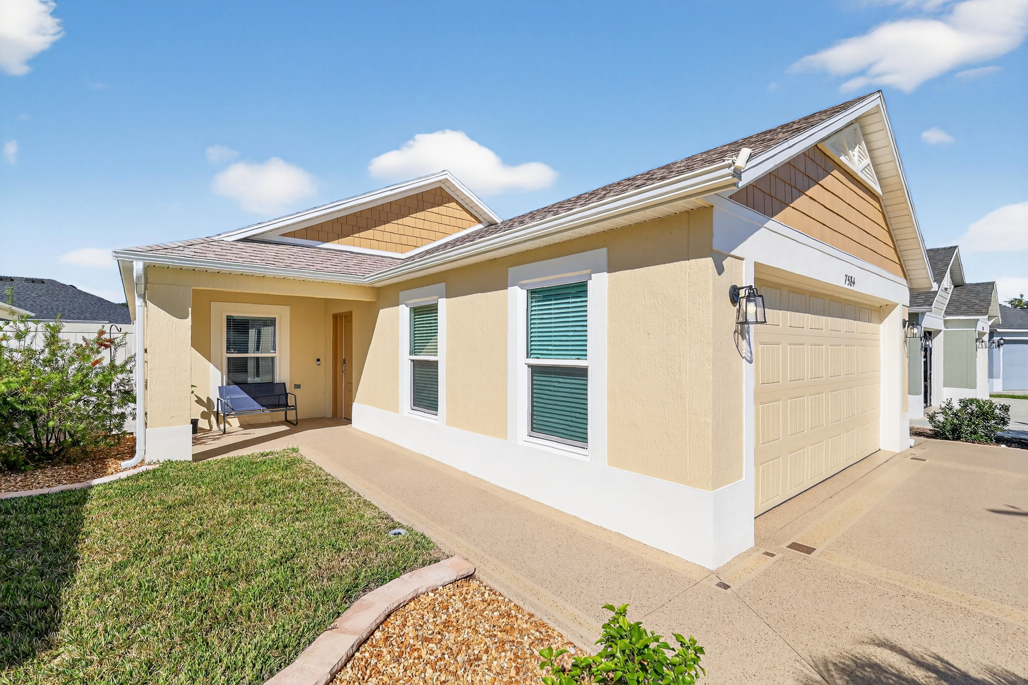 Front/Side Elevation with Front Porch