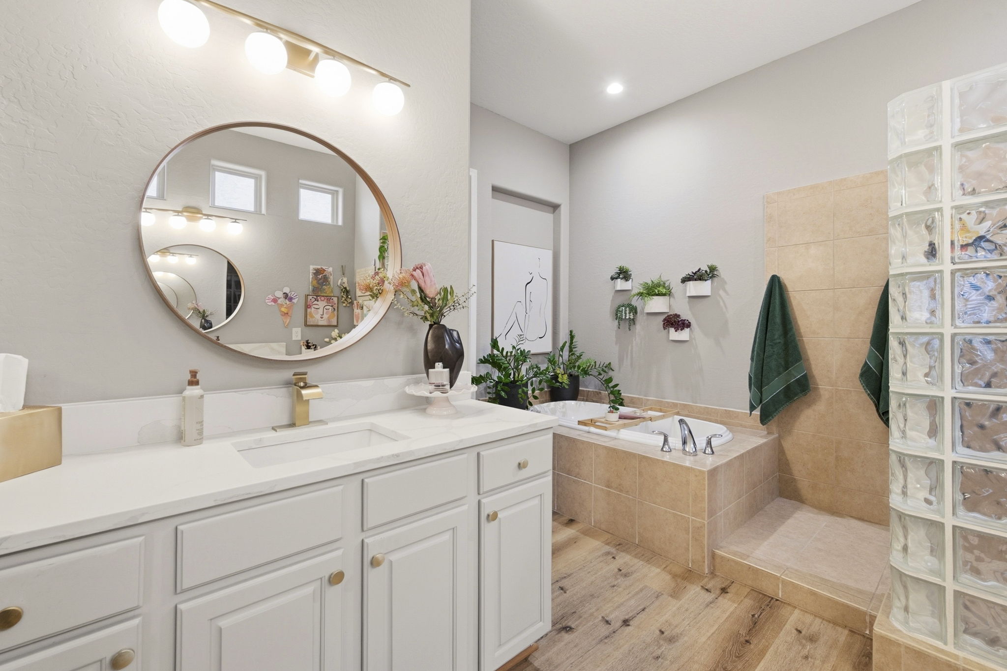 Primary Bathroom with Soaking Tub