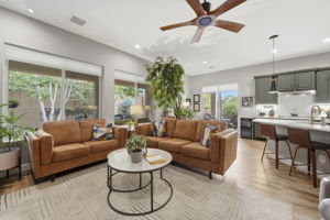 Picture Windows allow for natural light.