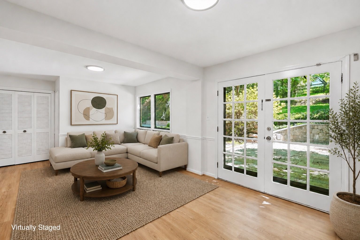 Family Room with Access to Rear Patio