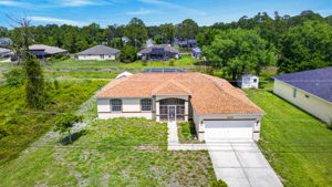 Aerial Front Exterior