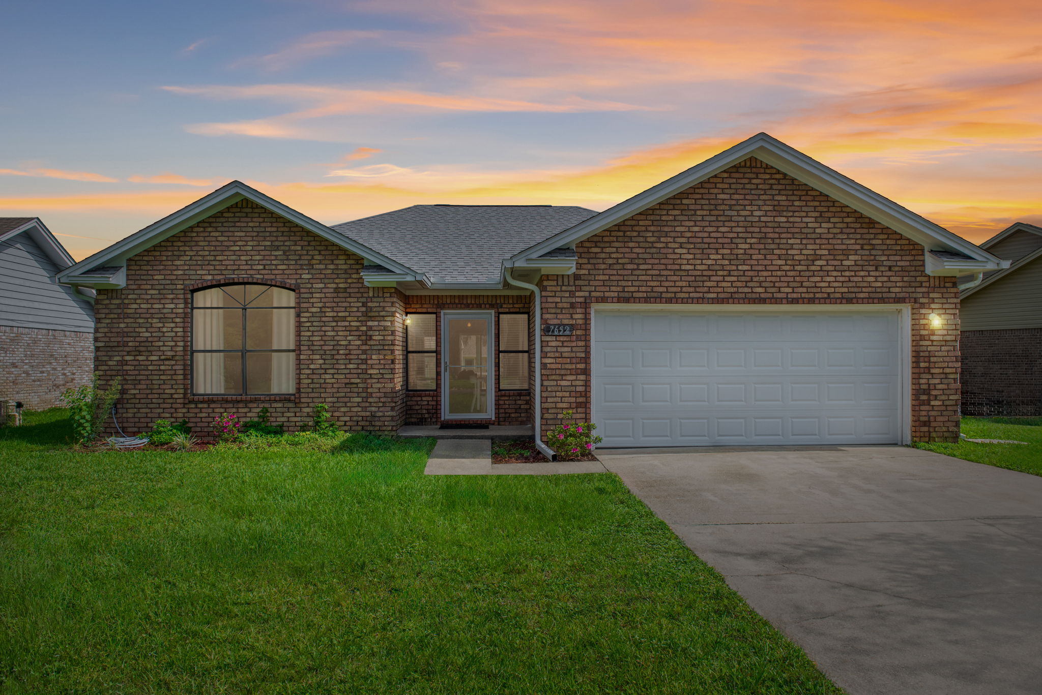 Front of Home at Twilight