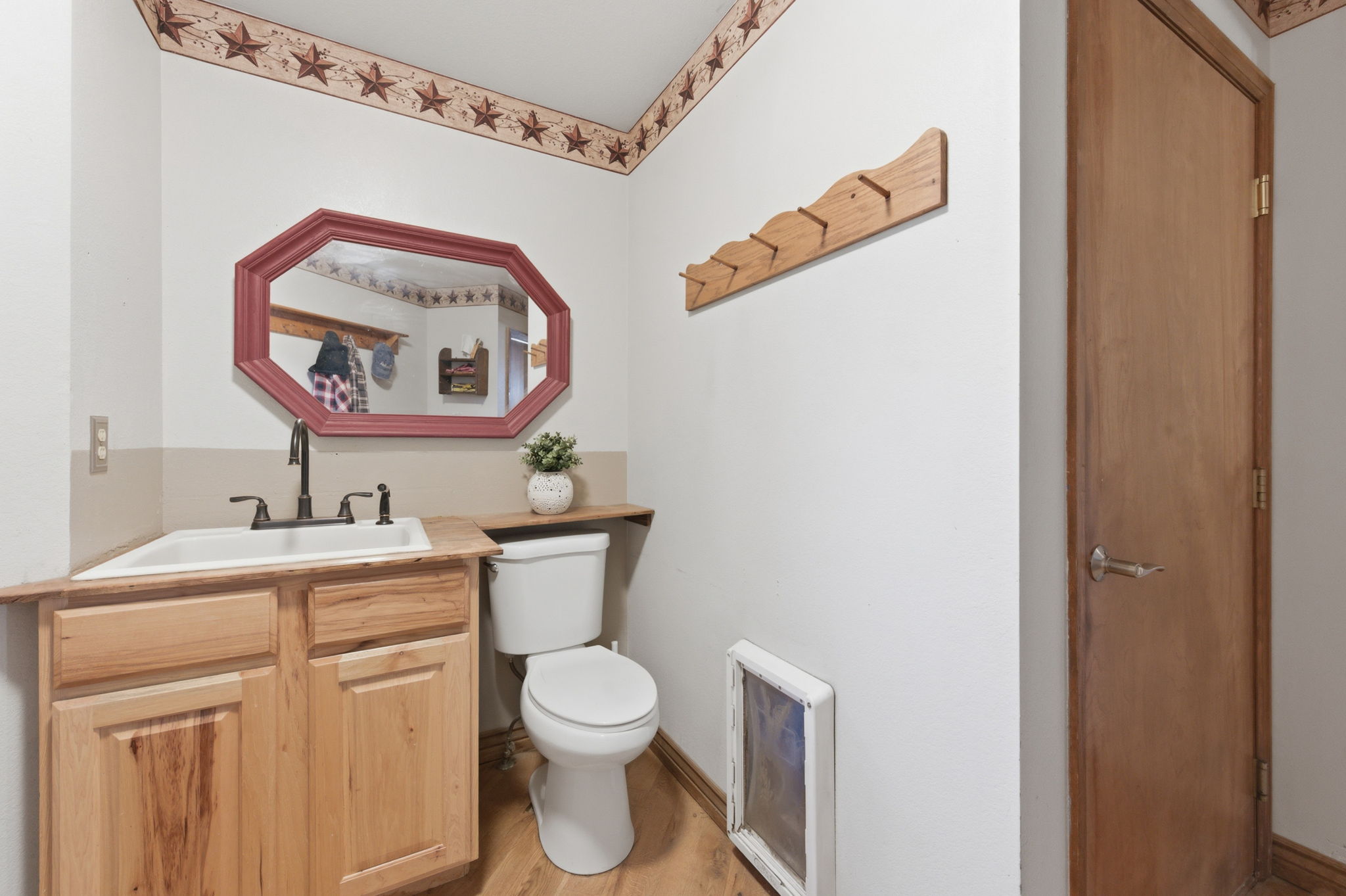 Mudroom of Garage with 1/2 Bath