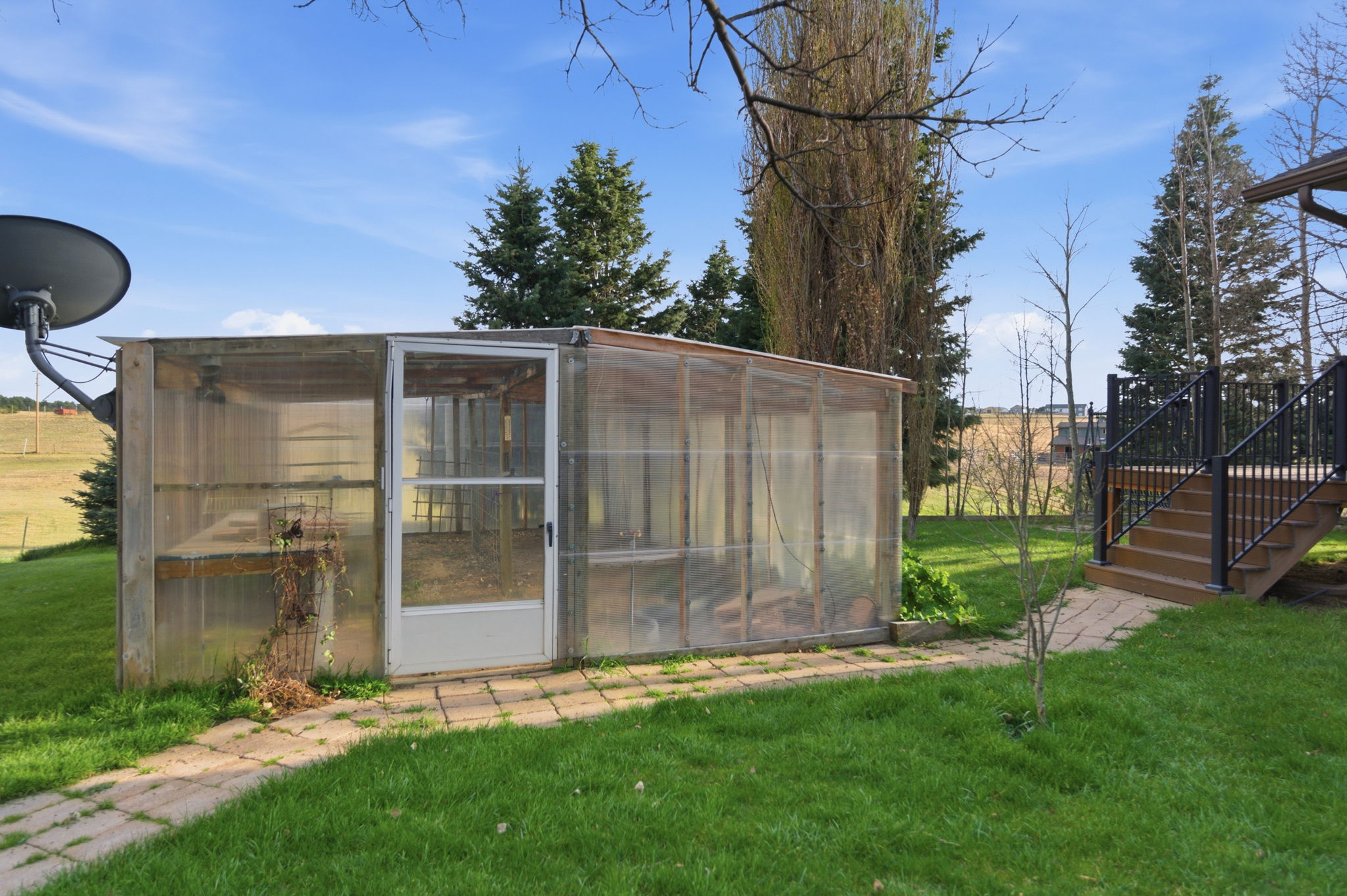 Greenhouse with Coy Pond