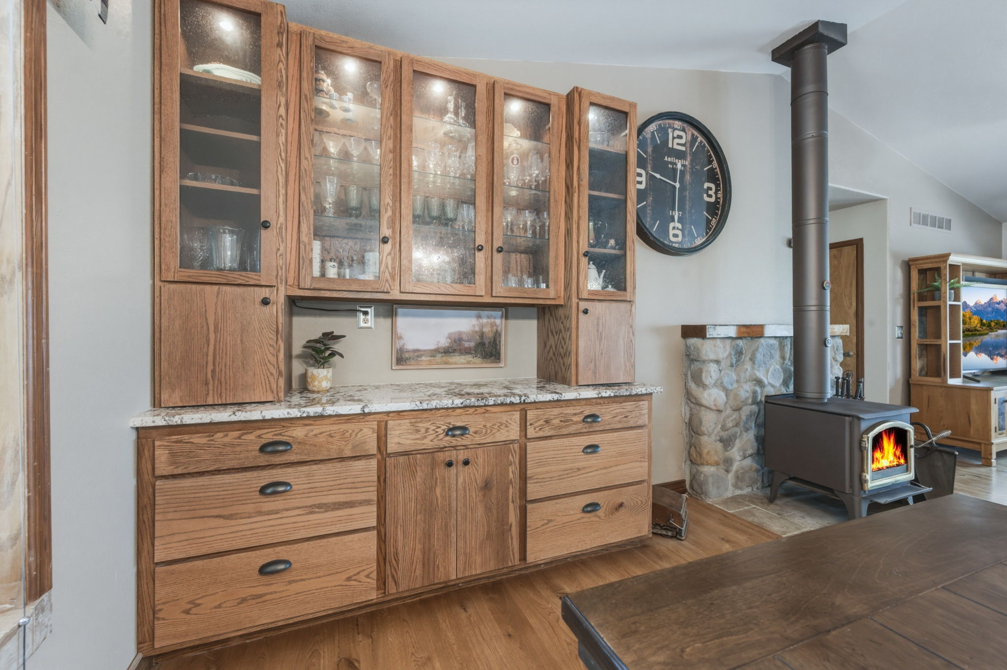 Built In Hutch in DIning Room