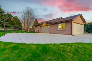 Front Exterior with 4 Car Garage