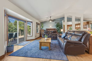 Living Room with walk out to Deck