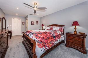 Master Bedroom includes a Walk-in-Closet and updated en suite.