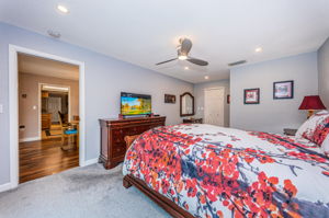 Master Bedroom located on the south wing of the house.