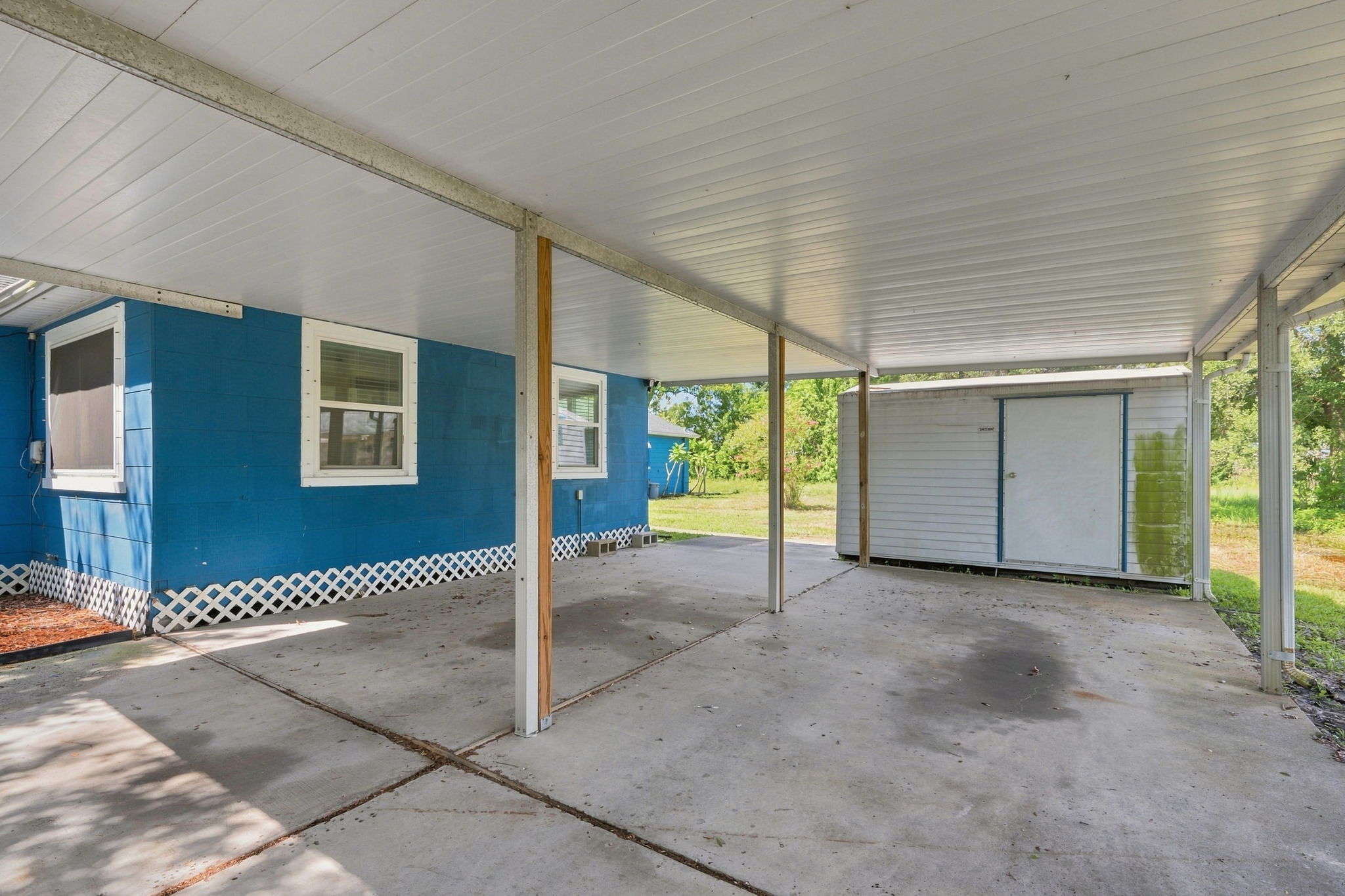 Carport and Shed