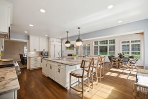 Gourmet Kitchen open to EXPANDED Family Room