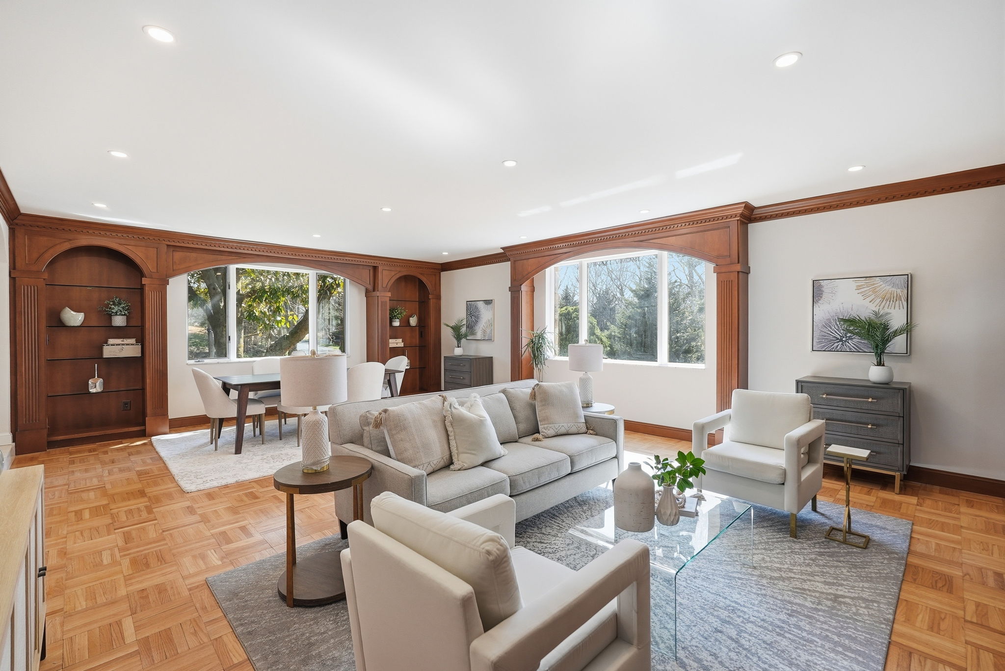 Open Concept Dining/Family Room Reverse