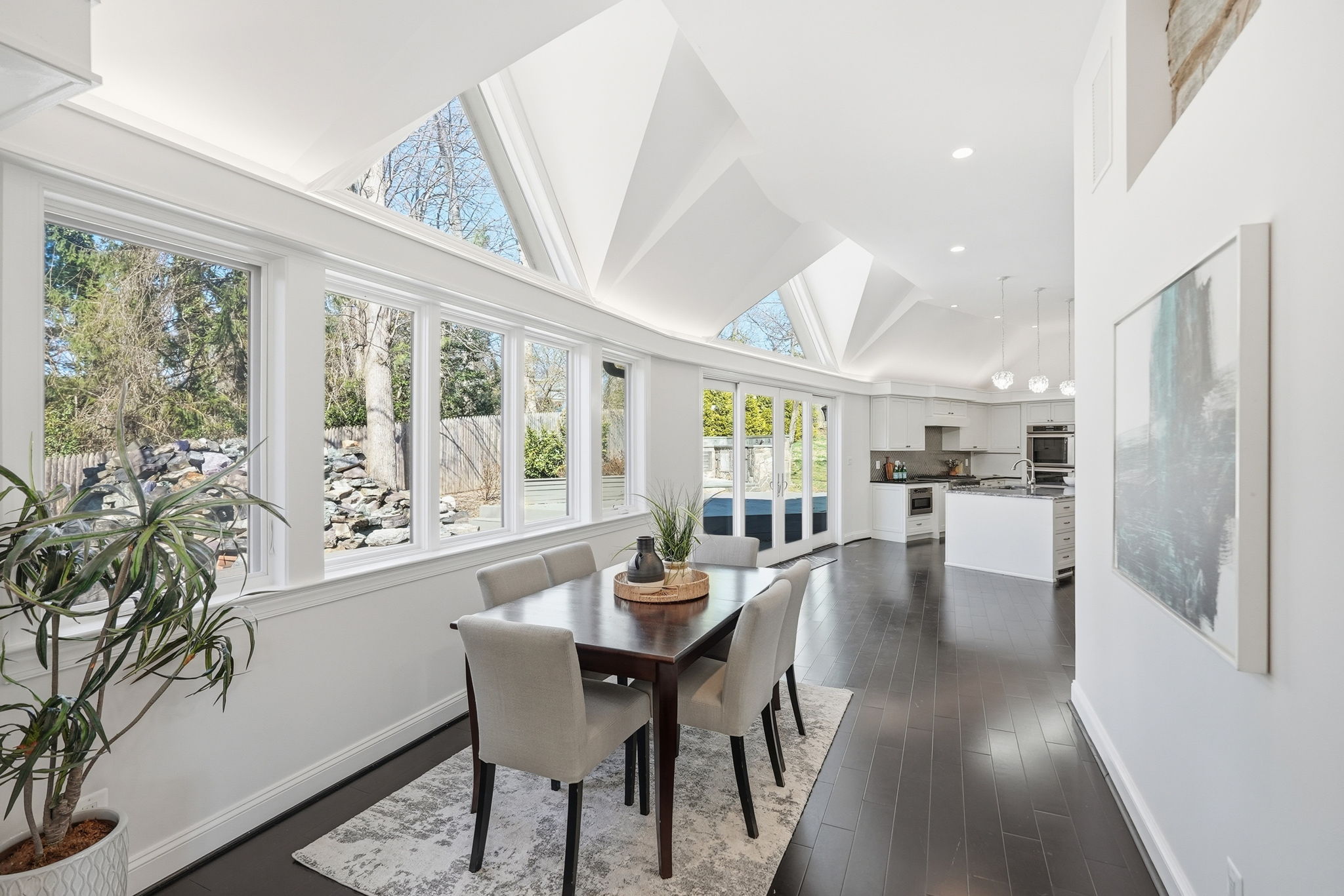 Breakfast Area leading to Kitchen and Second Family Room