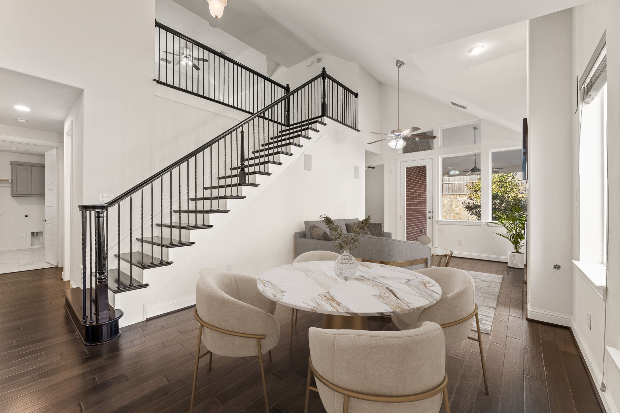 Family Room/Dining Area (virtually staged)