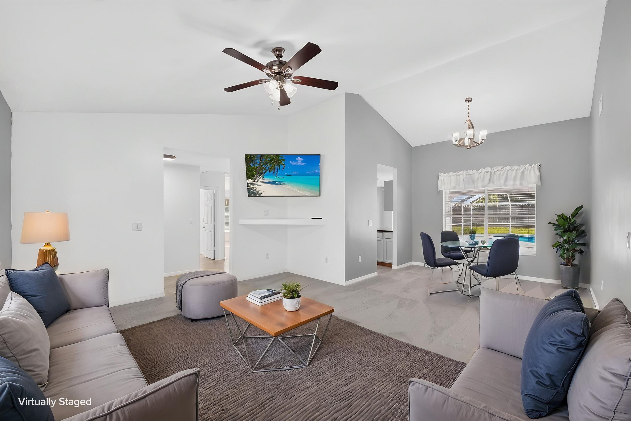 Living Area - Virtually staged