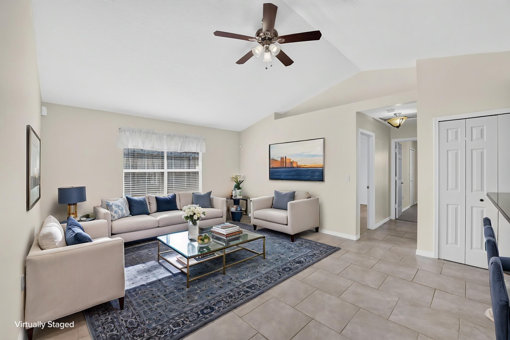 Family Room - Virtually staged