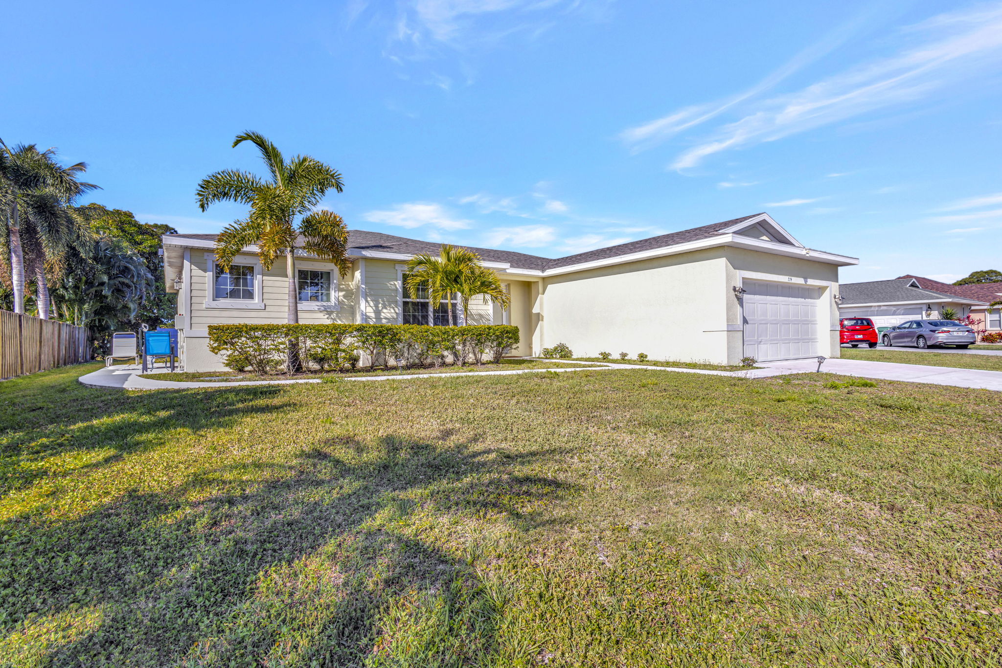 Side view of home with path to In-law suite