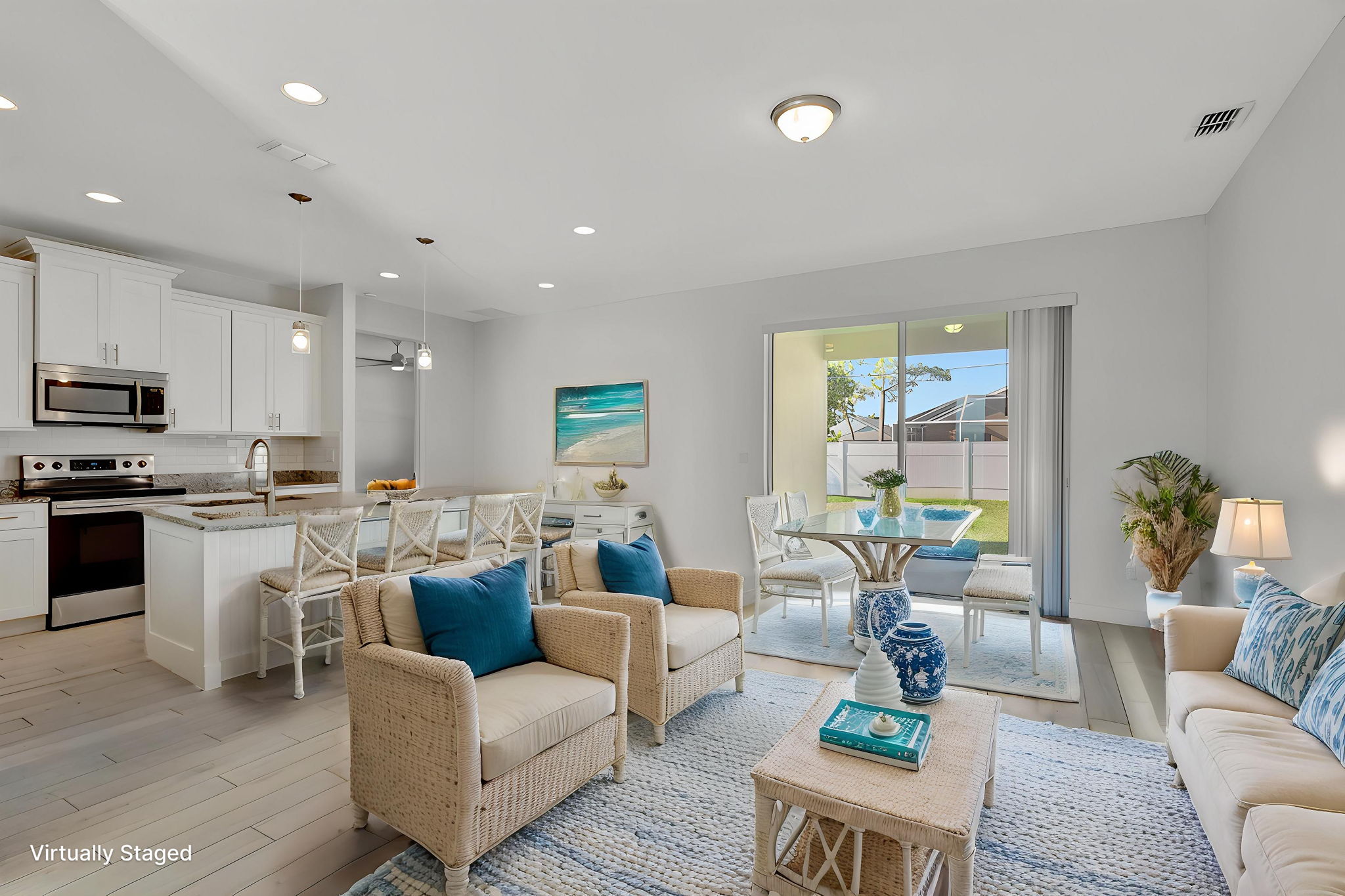 Open concept Living and Dining Area