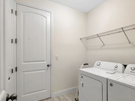 Laundry room and Door to Garage