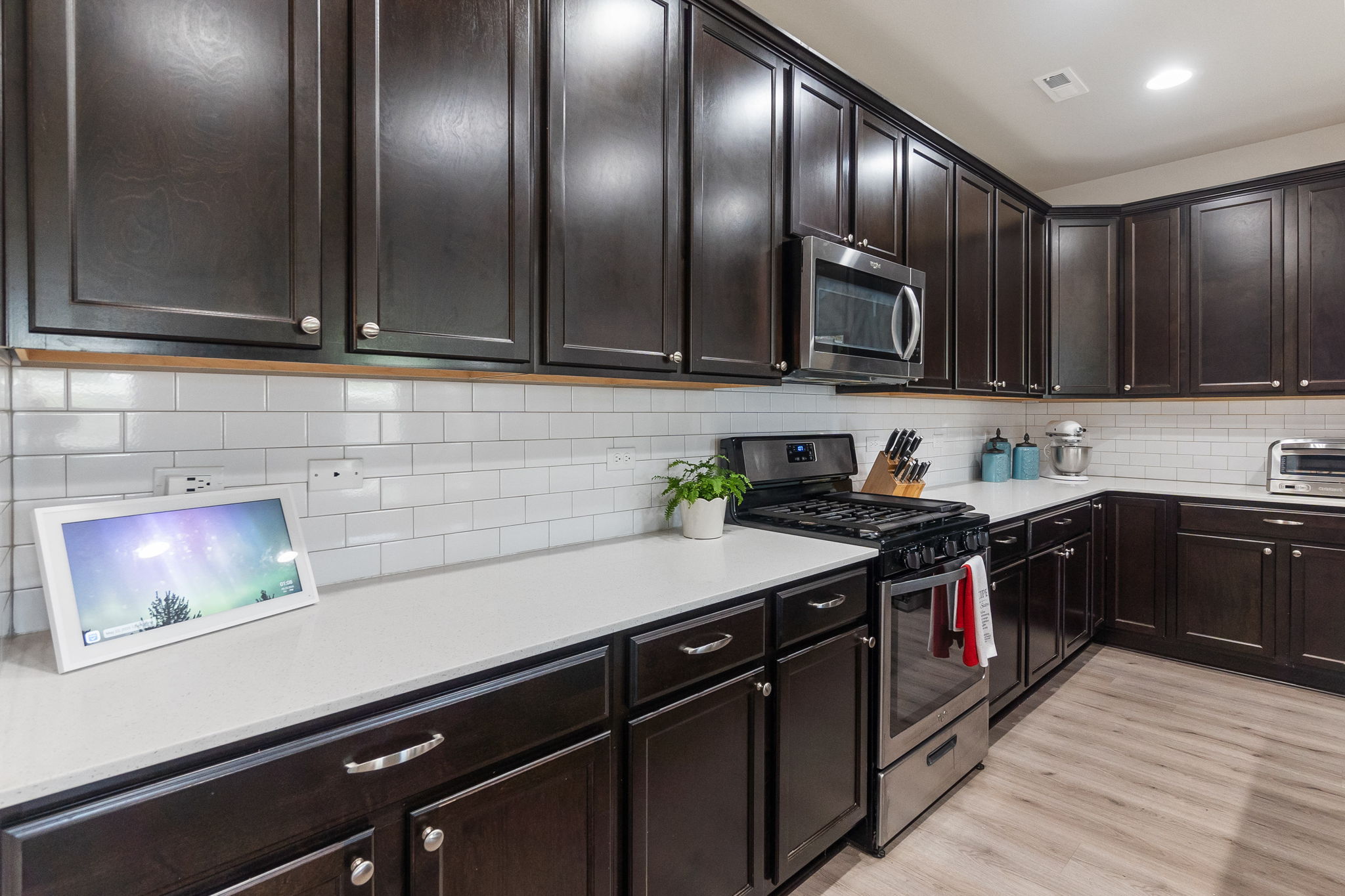 with 42" cabinets