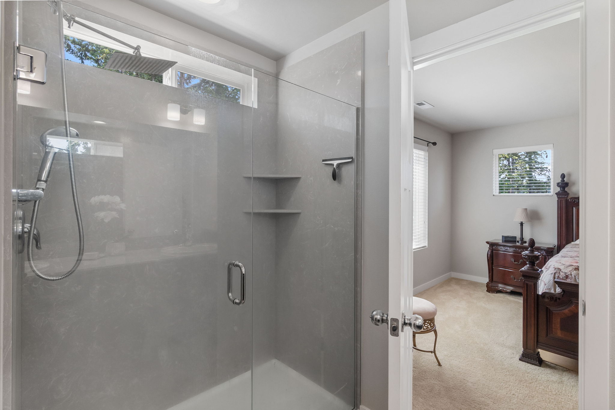 Light-filled shower