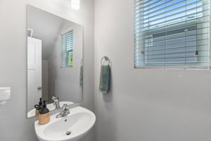 First floor powder room