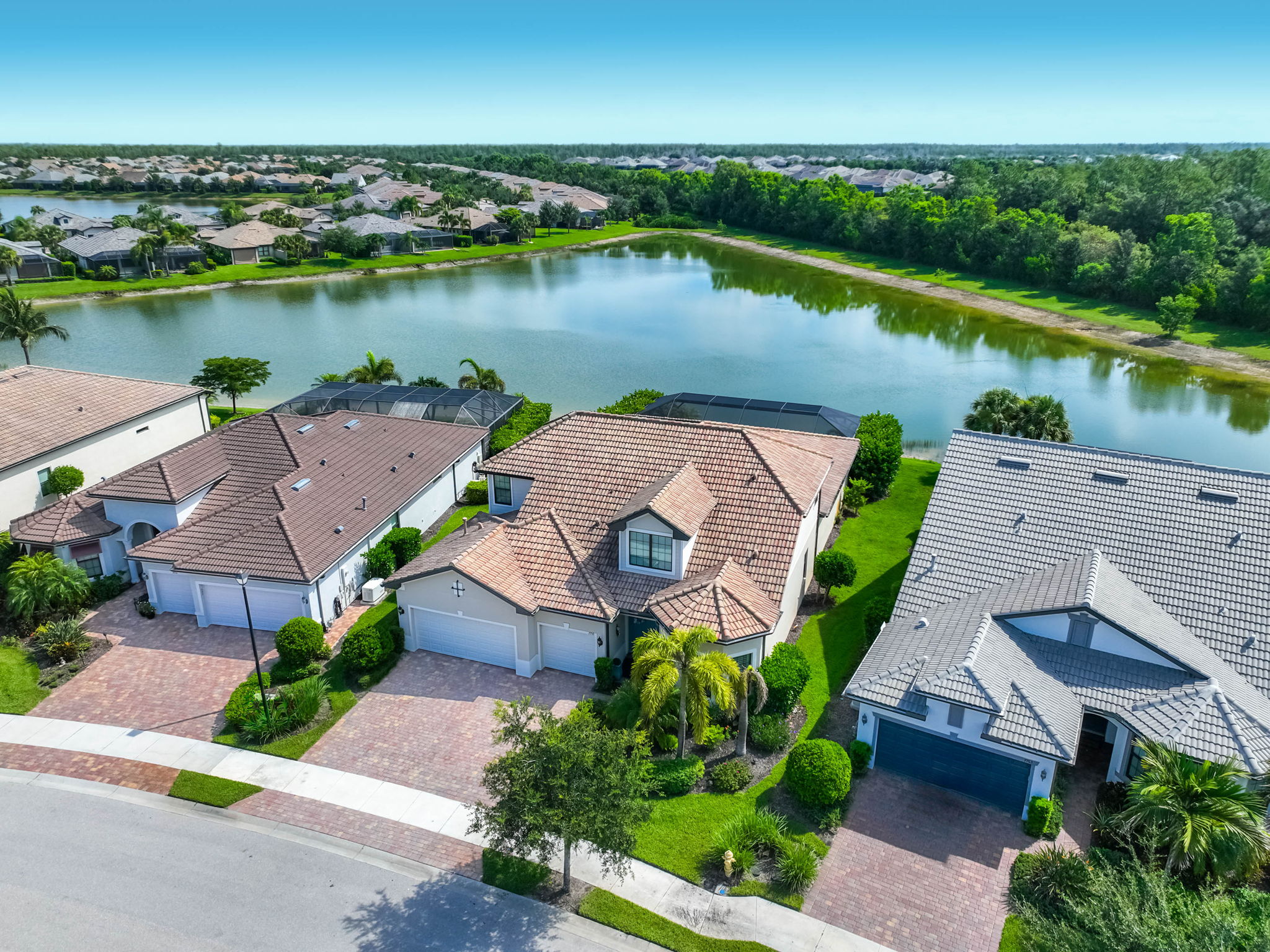 Overhead - lake view