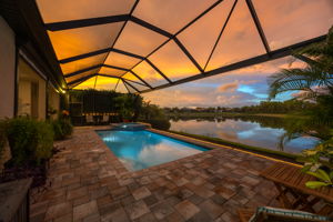 Rear Pool - Sunset