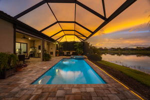 Pool with water views