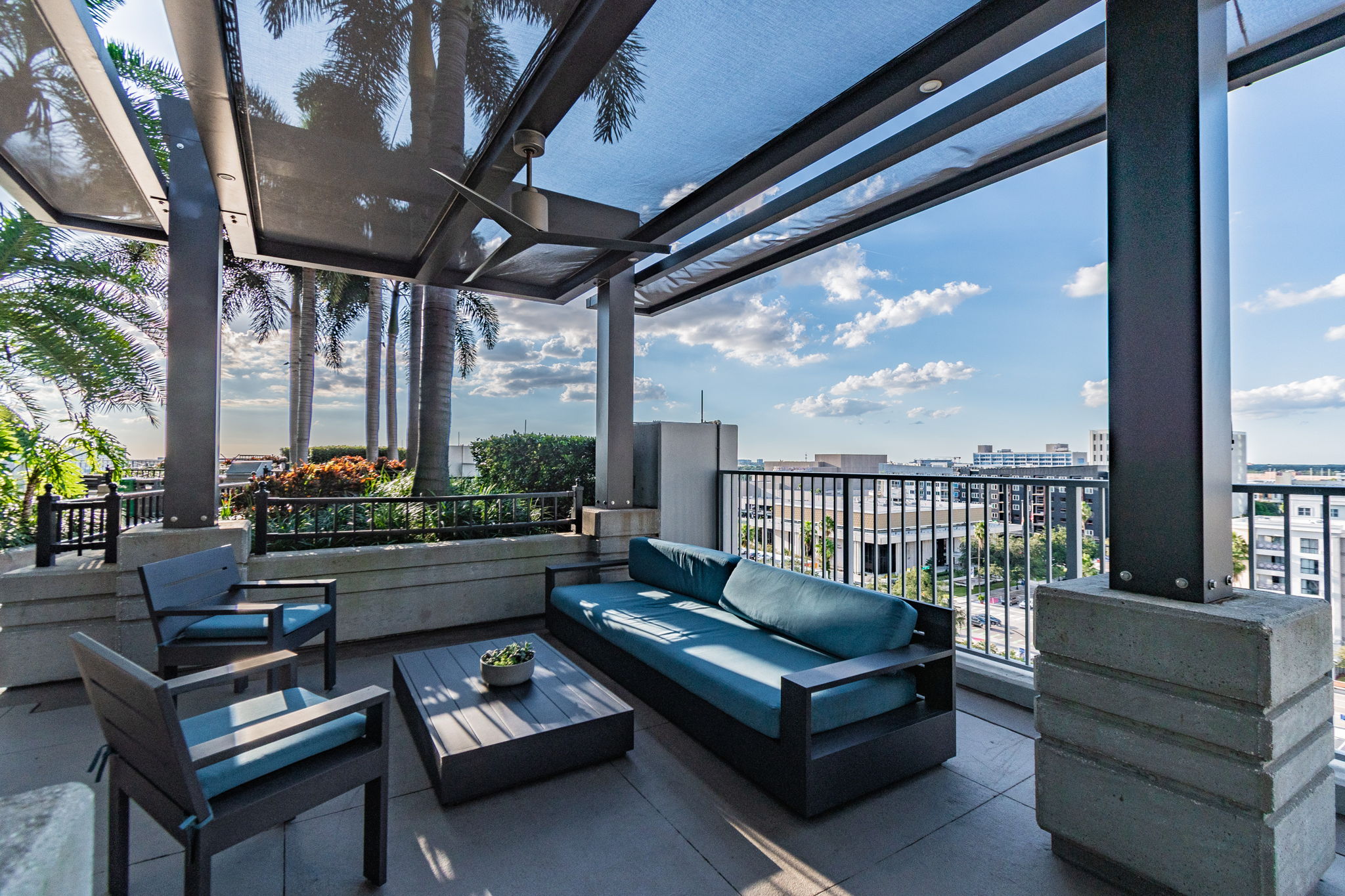 Multiple Outdoor Seating areas