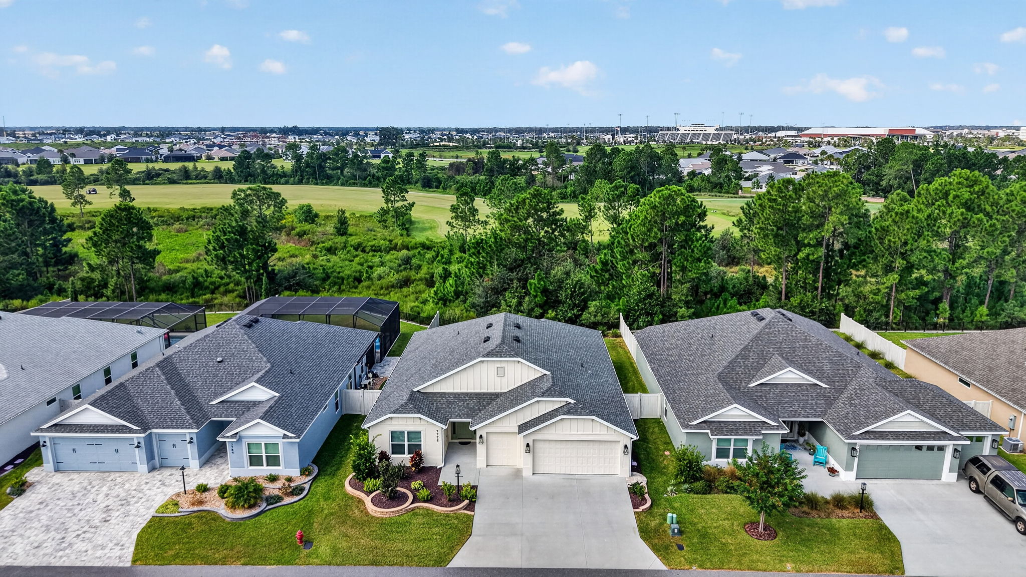 Aerial Front Elevation with Sweeping Eagle Preserve and partial Shallow Creek Golf Course Views!