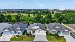 Aerial Front Elevation with Sweeping Eagle Preserve and partial Shallow Creek Golf Course Views!