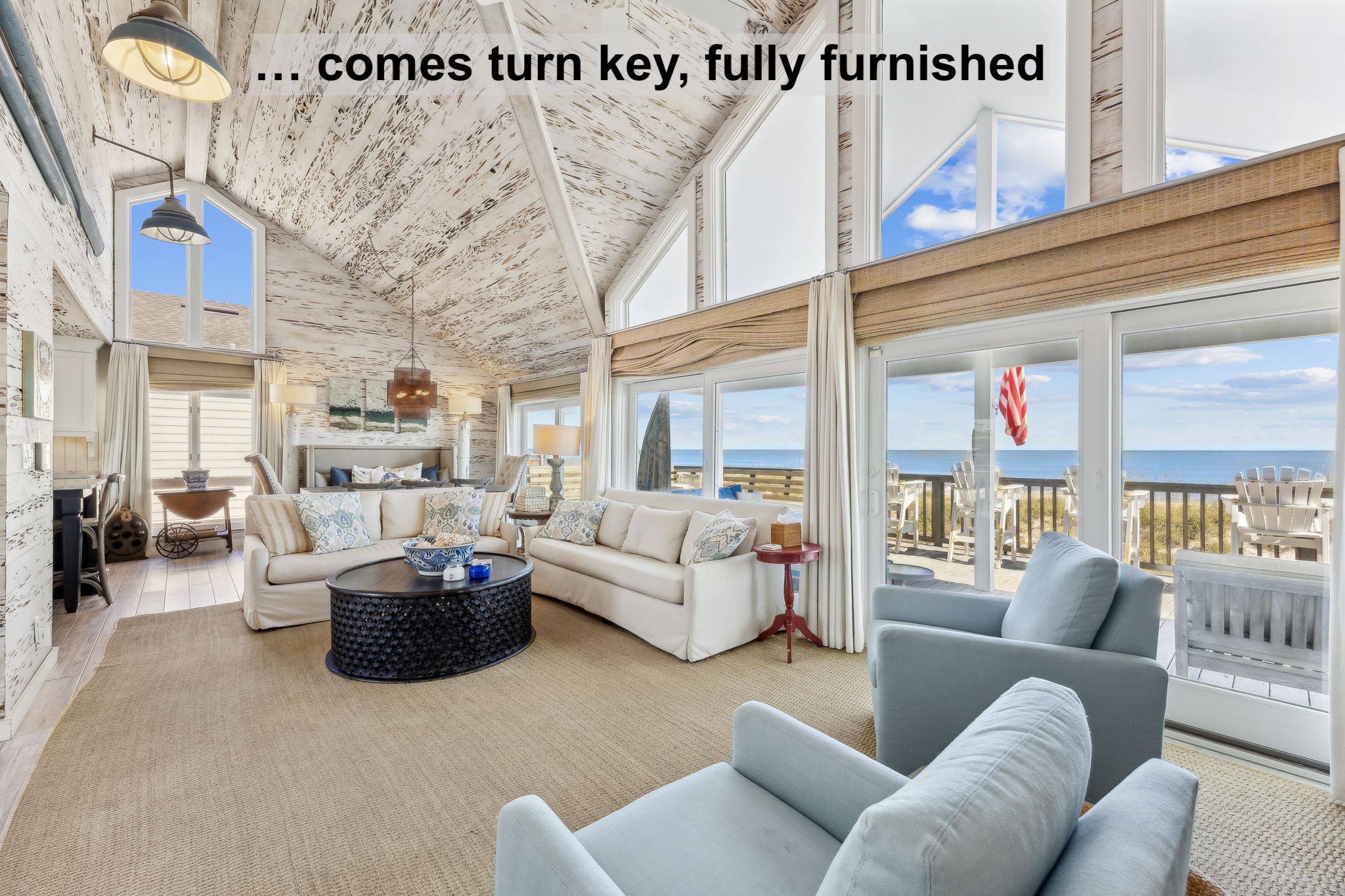 Offered turnkey and fully furnished, the home is ready to enjoy from day one...