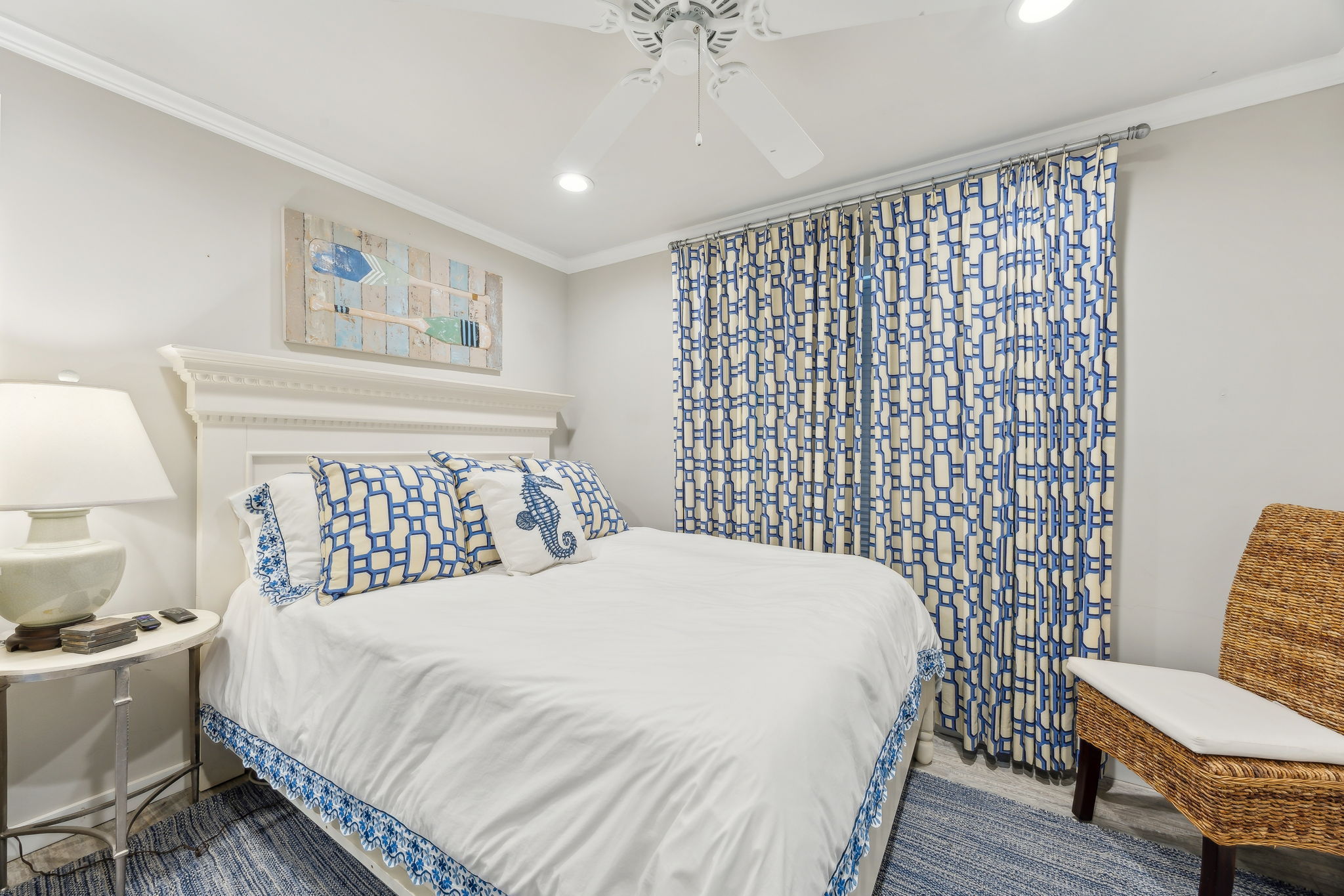 Guest spaces continue the personality, with playful coastal details and a comfortable, fully furnished feel...