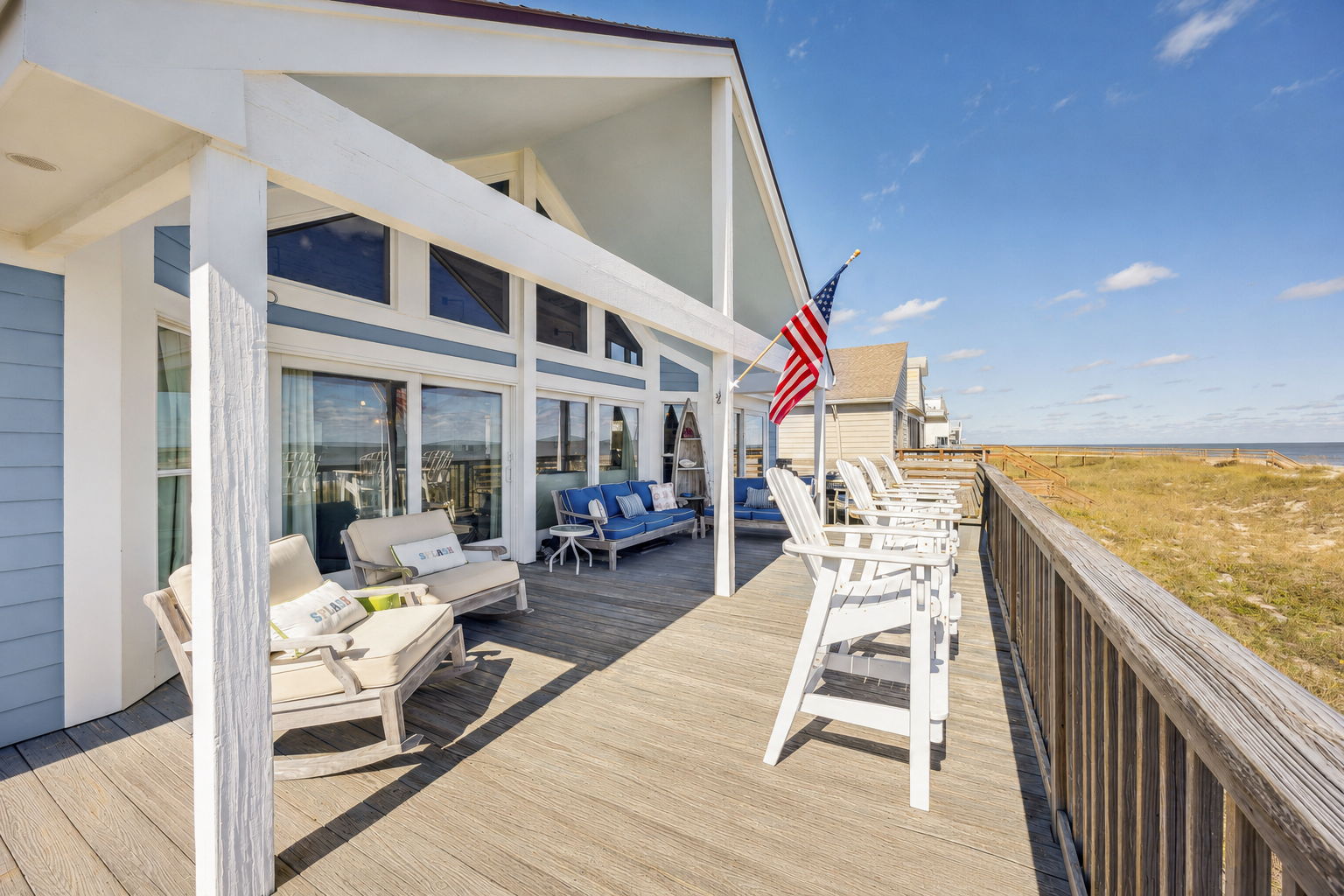 It is a front-row seat to coastal living, designed for watching the day unfold outdoors...