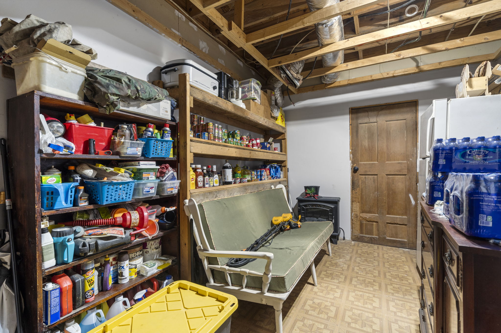 Storage on lower level