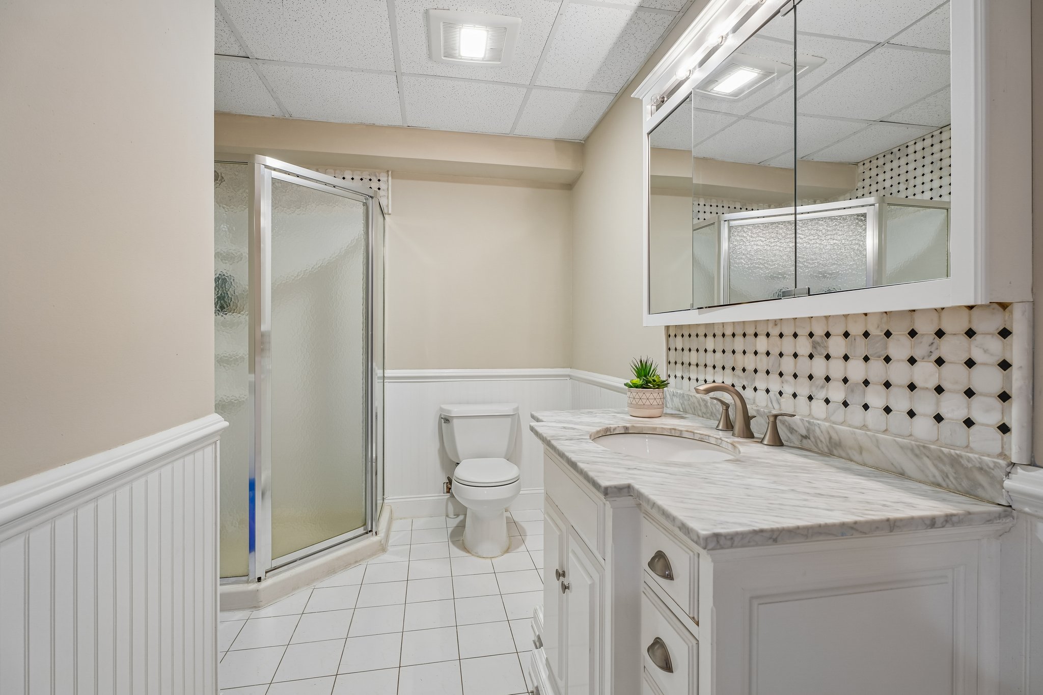 Lower level full bath