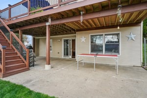 Walk out from lower level.