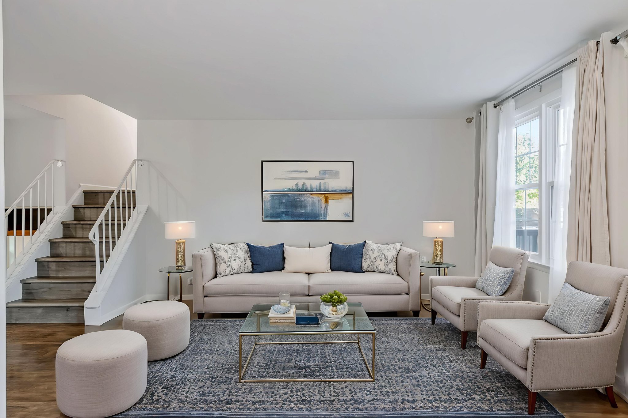Family room-virtually staged