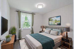 Spacious bedrooms - virtually staged