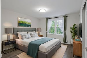 Primary bedroom - virtually staged