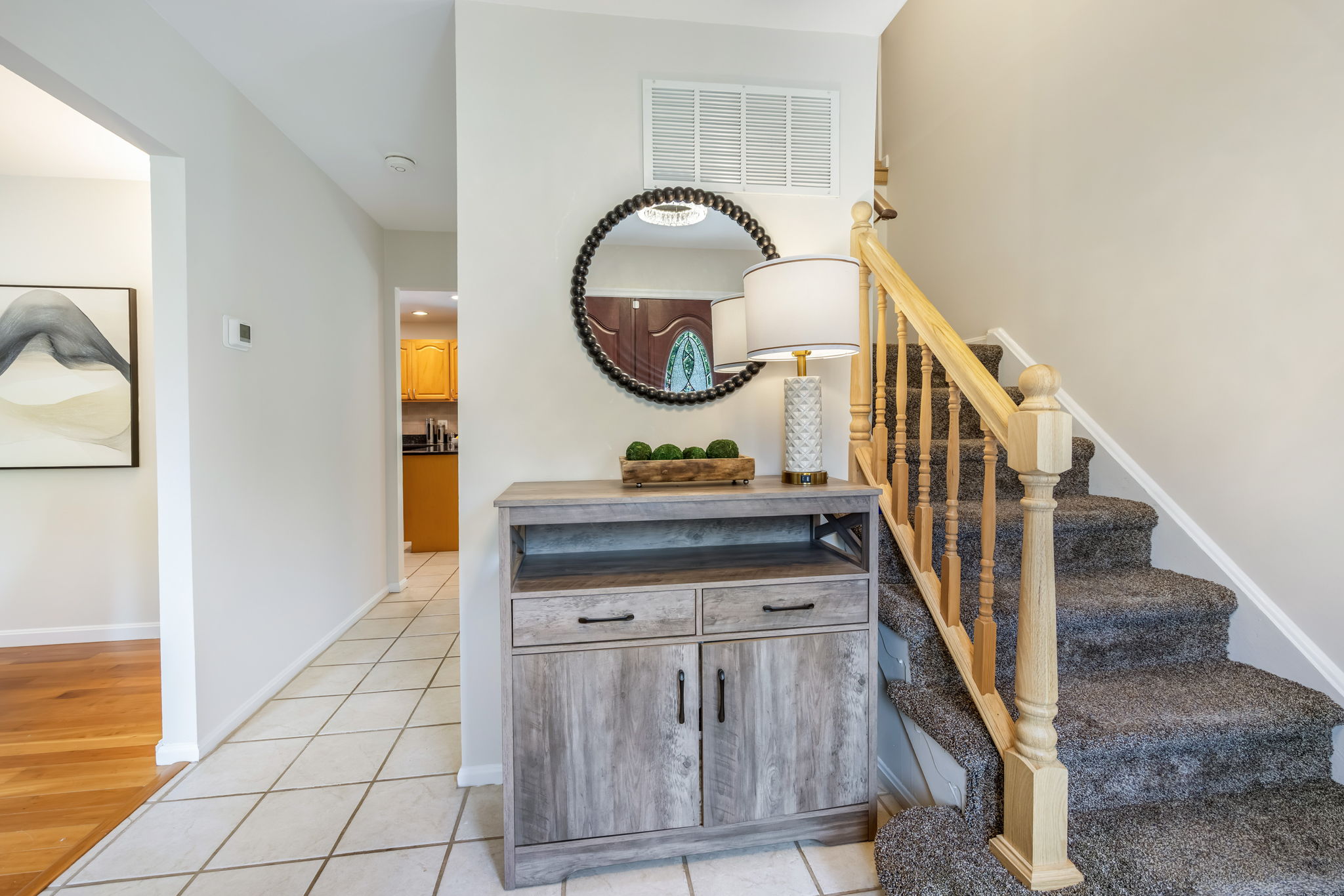 Double entry doors open to inviting Foyer
