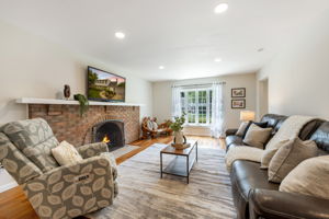 Family Room on main level with fireplace