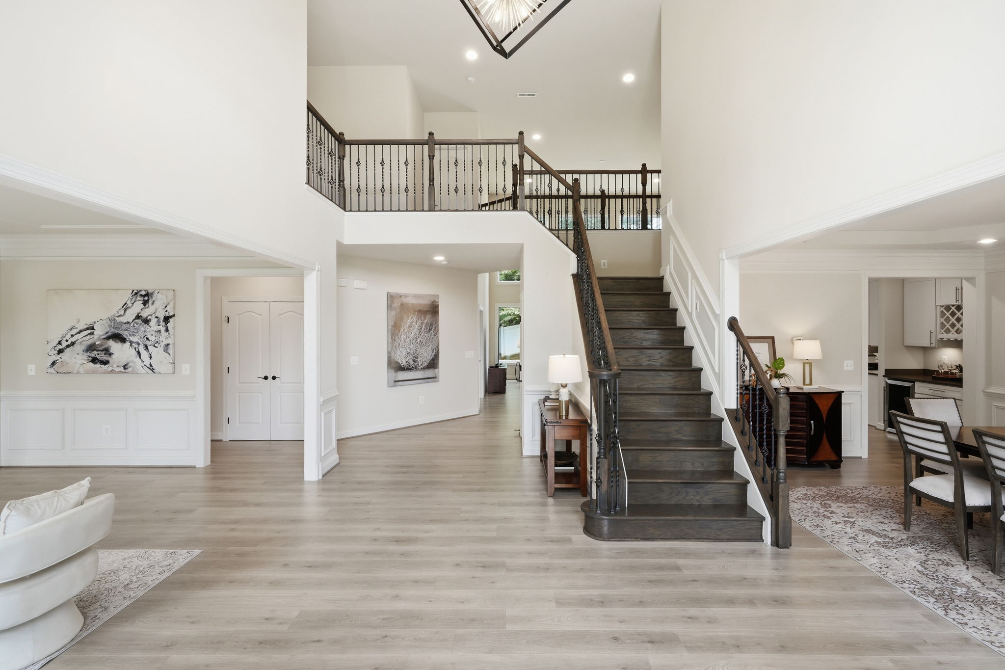 Welcoming Foyer Open to Living and Dining Rooms