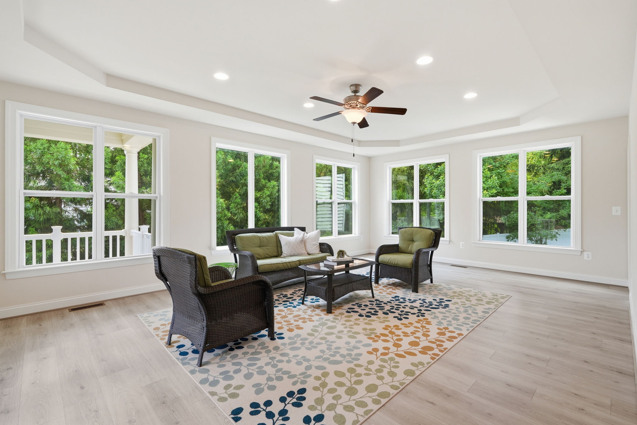 Sun Room Open to Balcony