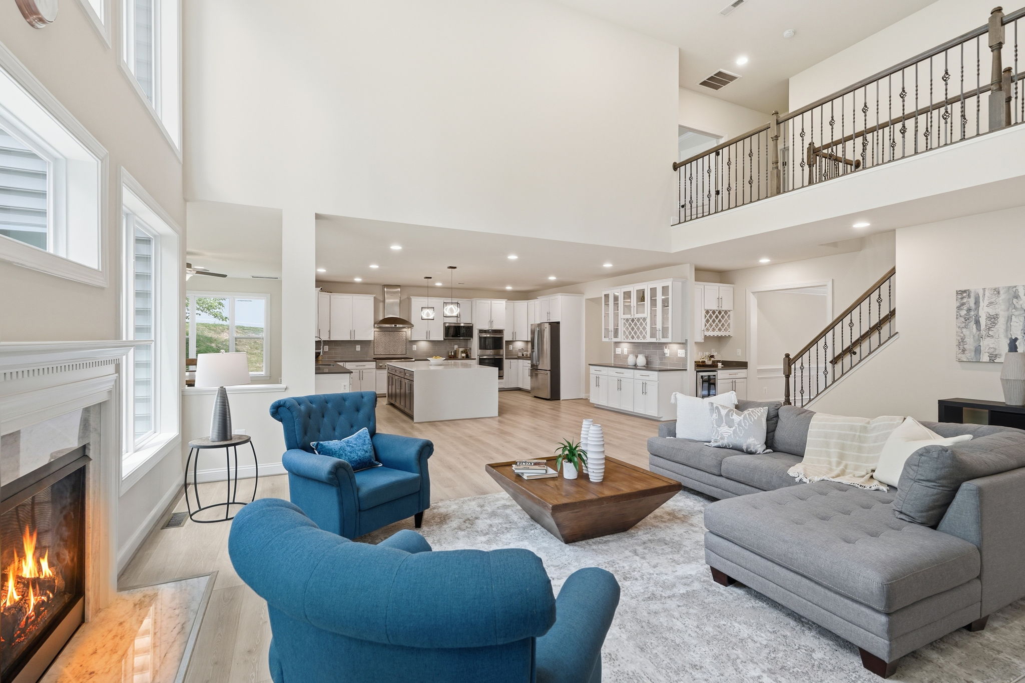 Two Story Family Room
