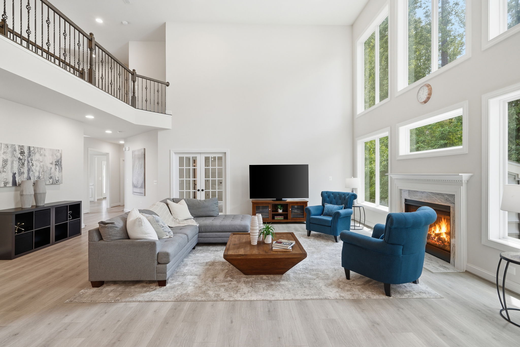 Two Story Family Room